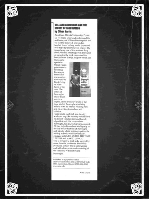 William Burroughs and the Secret of Fascination